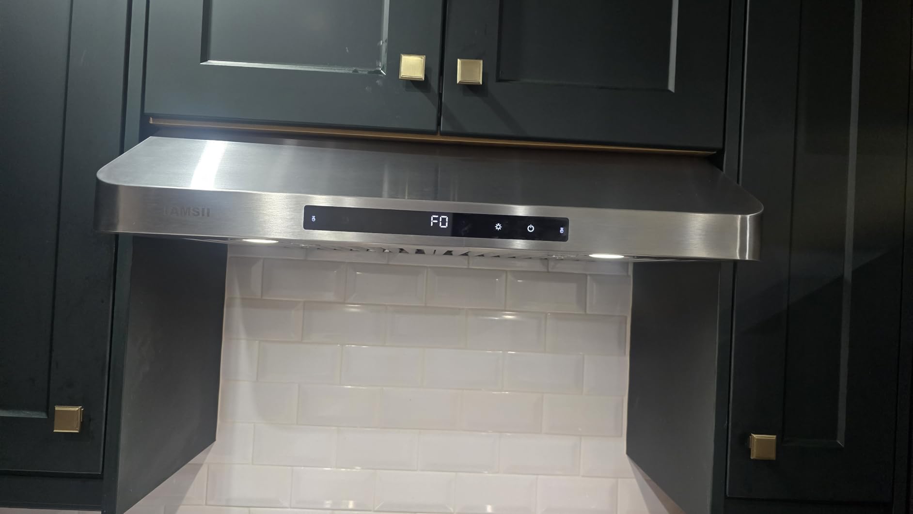 Under Cabinet Range Hood 30 Inch,900 CFM Stainless Steel Kitchen Stove Vent Hood with 4 Speed Exhaust Fan Gesture Sensing/Touch/Remote Control customer photo 2