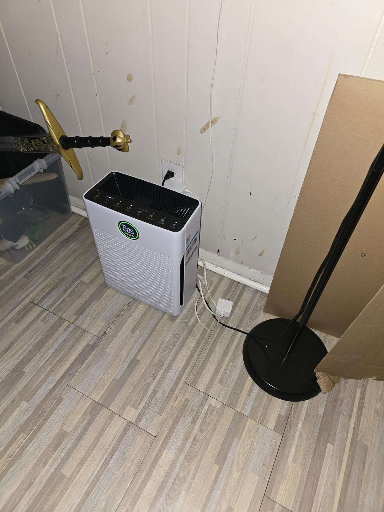 Air Purifiers for Home Large Room up to 2200sq.ft, MOOKA Air purifier for Home Pets with Washable Filter, PM 2.5 Display Air Quality Sensor Air Cleaner for Bedroom, Dorm room, Pets, Office PR1 (White) customer photo 1