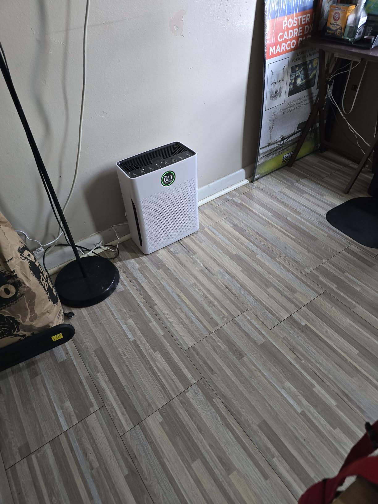 Air Purifiers for Home Large Room up to 2200sq.ft, MOOKA Air purifier for Home Pets with Washable Filter, PM 2.5 Display Air Quality Sensor Air Cleaner for Bedroom, Dorm room, Pets, Office PR1 (White) customer photo 2