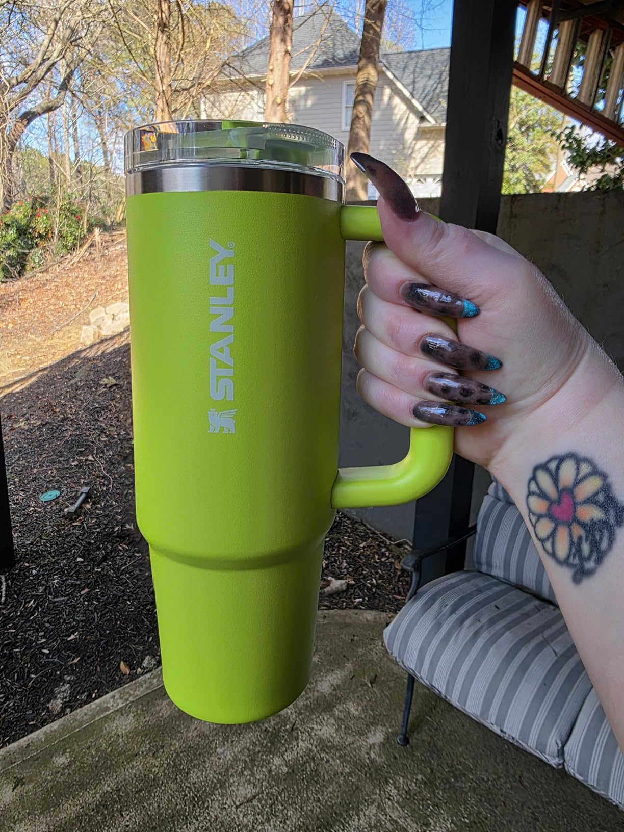 Quencher ProTour Flip Straw Tumbler with Leakproof Lid | Built-In Straw & Handle | Cupholder Compatible for Travel | Insulated Stainless Steel Cup | BPA-Free customer photo 1