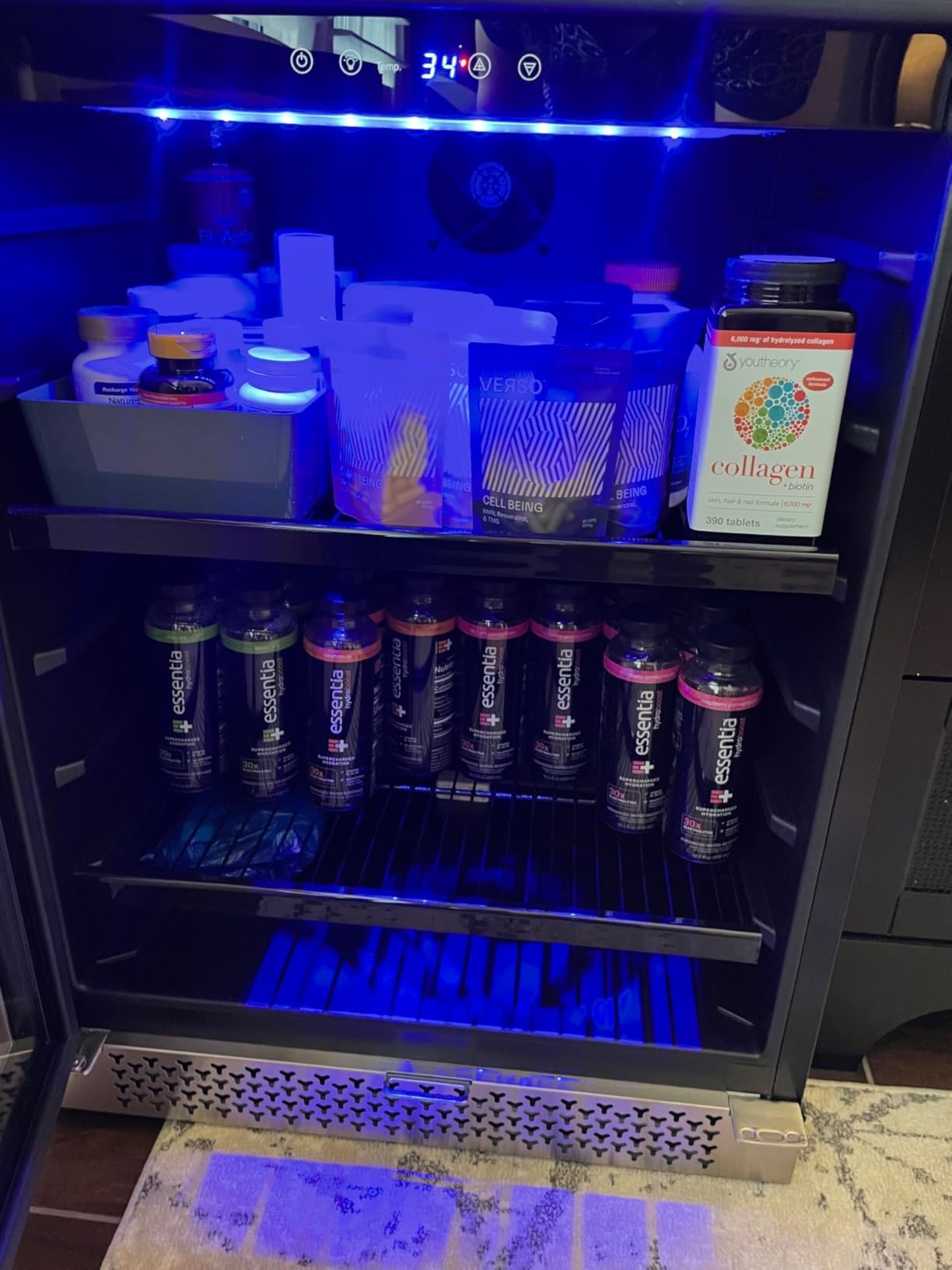 Yeego Beverage Refrigerator & Drink Fridge - 24 inch 180 Cans Beer Cooler Glass Door, 34-54℉ Under Counter Refrigerator Built-in for Drink Soda Wine for Bar Office Bedroom customer photo 1