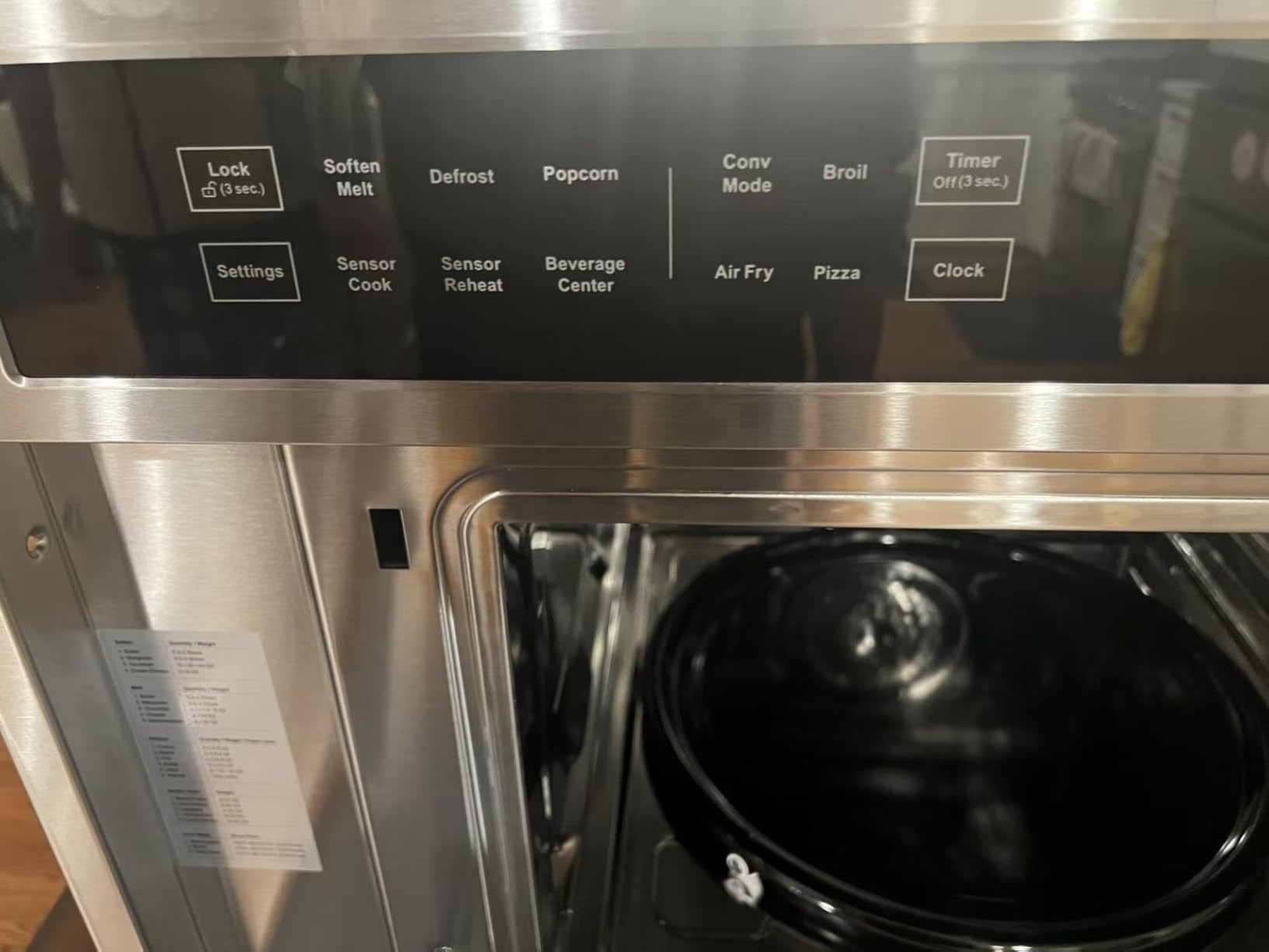 AAOBOSI 24 Inch Built in Microwave Convection Oven,1.6 Cu.Ft Wall Microwave Ovens Air Fryer Combos(upgraded), 1000Watt Power Sensor&Auto Cook, 12 Cooking Modes, Drop Down Door,Stainless Steel customer photo 1