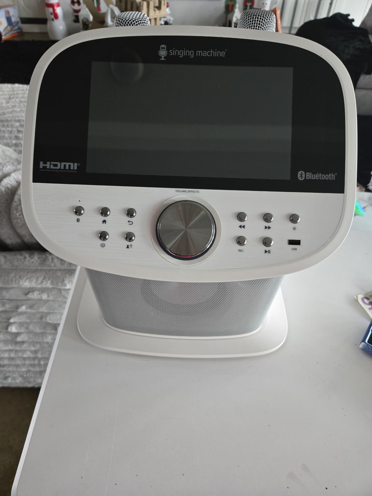 Singing Machine Platinum Plus - Wi-Fi Karaoke Machine for Adults & Kids with 2 Wireless Microphones, Bluetooth Party Speaker, Voice Effects, YouTube & Spotify Streaming - The Ultimate Party System customer photo 1