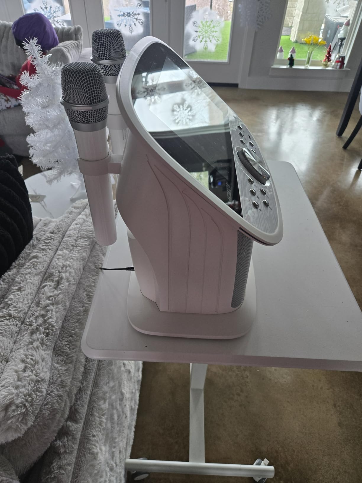 Singing Machine Platinum Plus - Wi-Fi Karaoke Machine for Adults & Kids with 2 Wireless Microphones, Bluetooth Party Speaker, Voice Effects, YouTube & Spotify Streaming - The Ultimate Party System customer photo 2