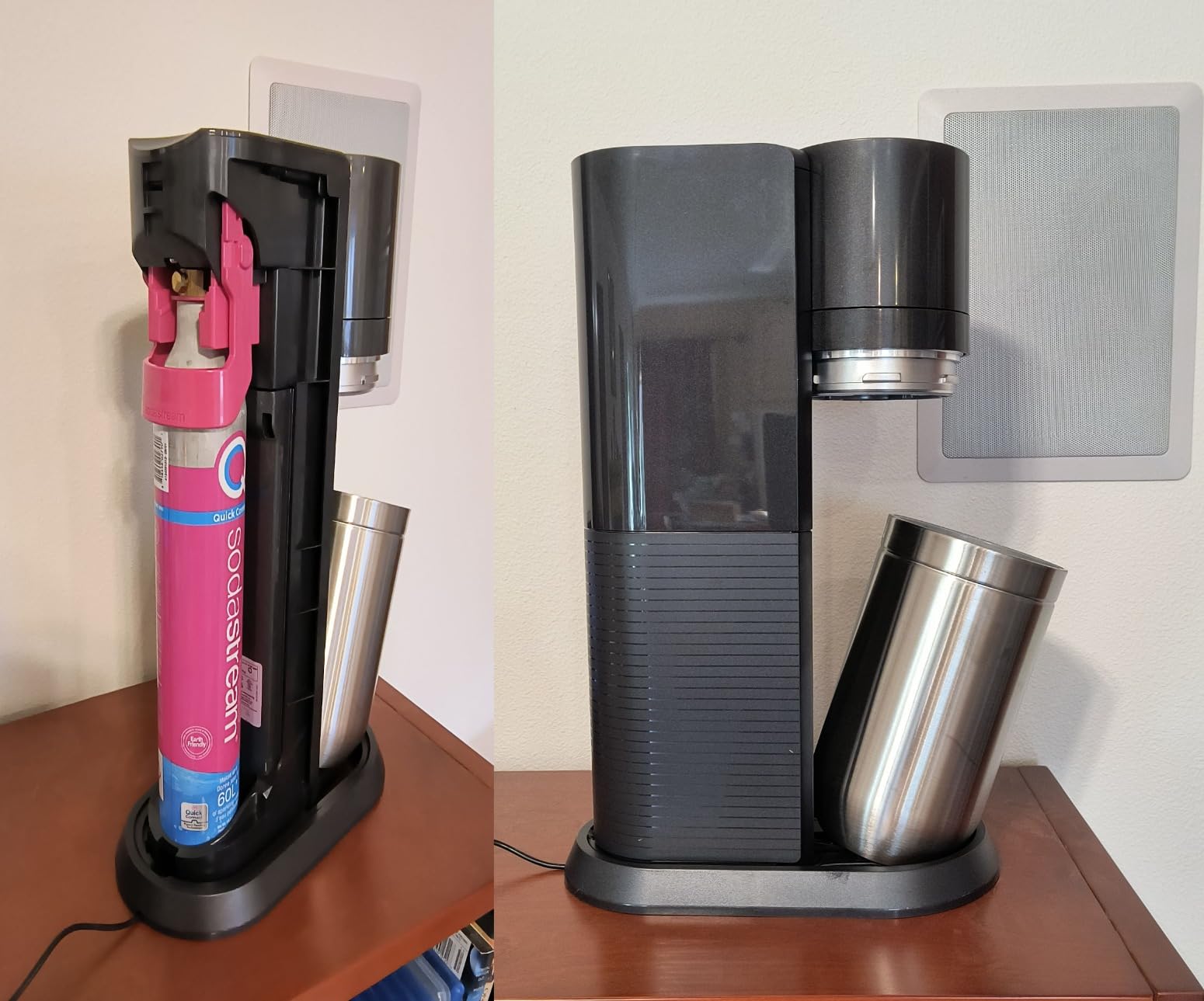 SodaStream E-Duo Sparkling Water Maker (Black) with 60L CO2, 1 BPA-Free Carbonating Bottle and (1)1L Glass Bottle customer photo 2