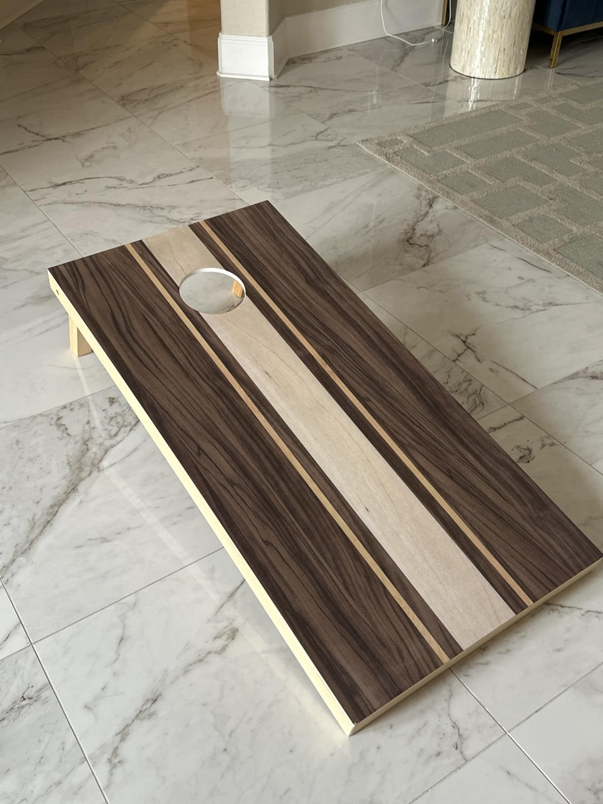 GoSports 4 x 2 ft Regulation Size Wood Cornhole Boards - 10 Vintage Wood Designs (Choose Your Style) customer photo 2
