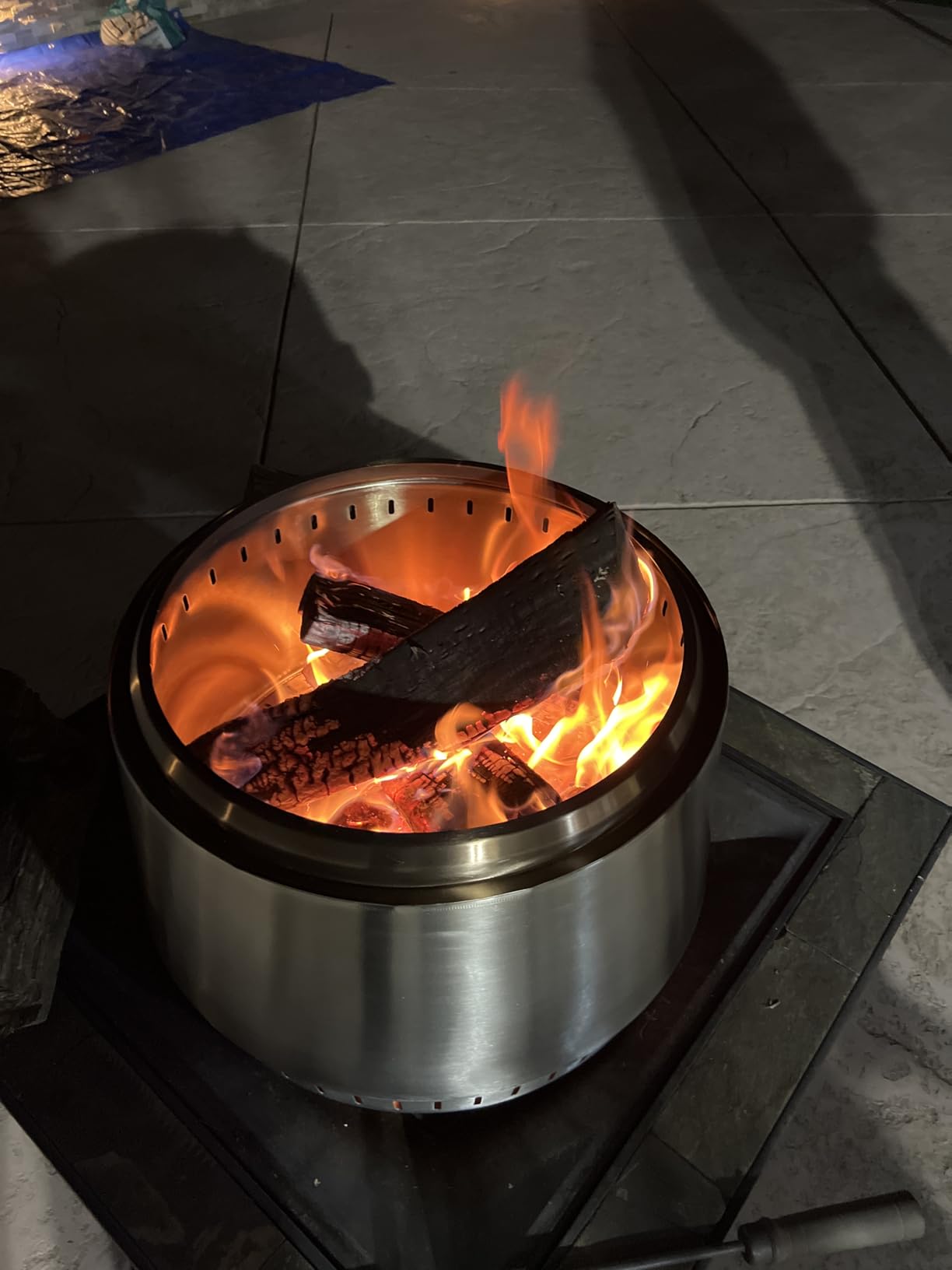 East Oak Fuoco Smokeless Fire Pit 7'' for Patio and Outdoor, 3-in-1 Ash Pan | Portable Wood & Pellet Firepit | Stainless Steel 120% More Efficient Burn | Backyard, Easy Ignition & Compact Design customer photo 1