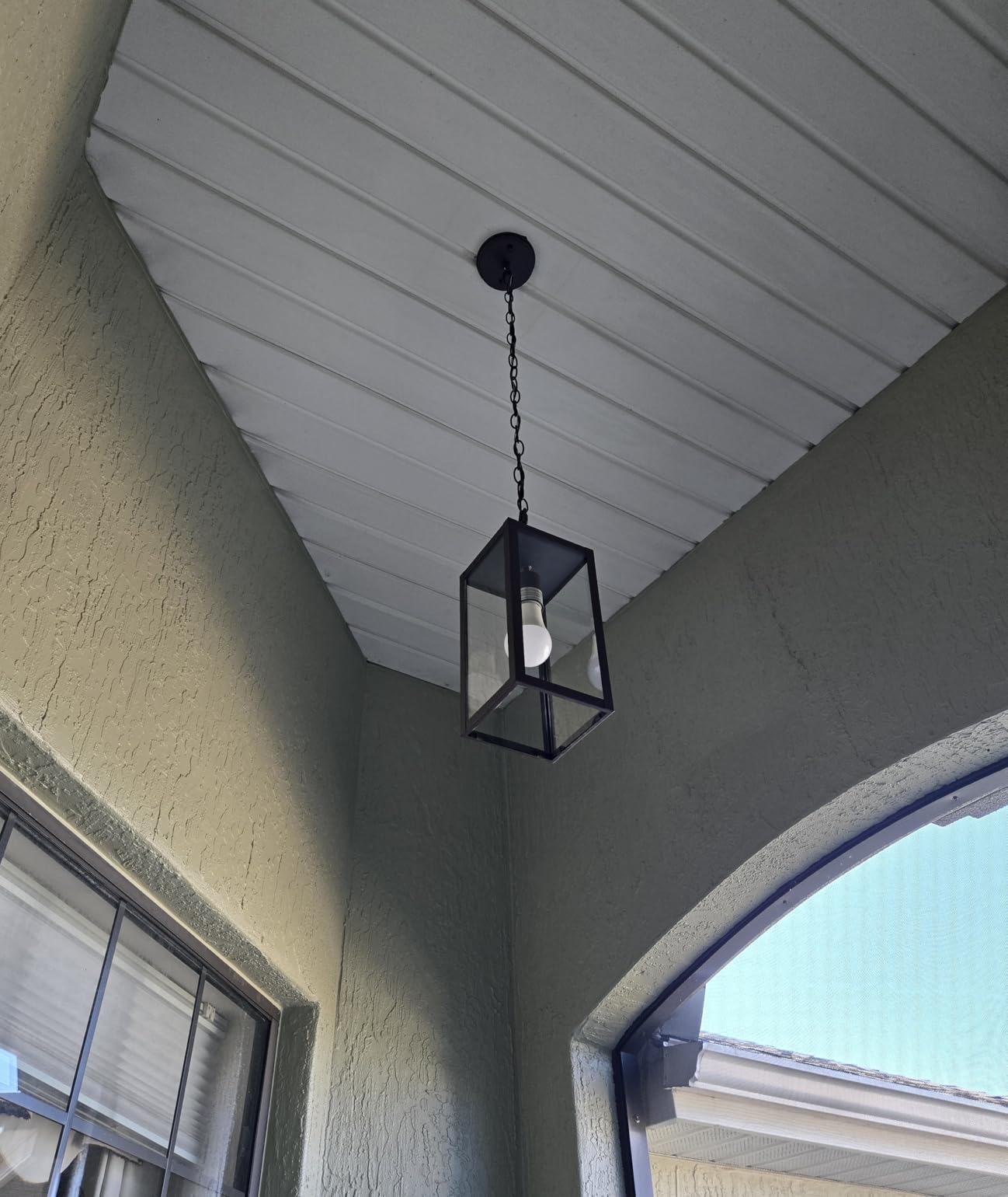 BesLowe 1-Pack Outdoor Pendant Light, 13