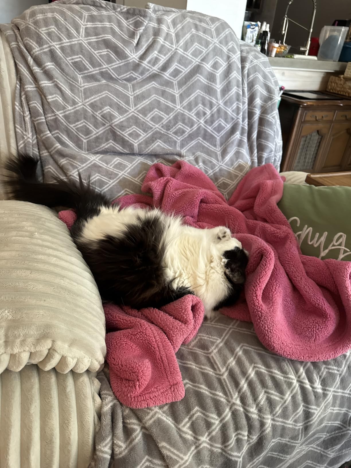 Power Swivel Rocker Recliner Chair for Adults with Massage and Heat, USB and Type-C Charging Port, Infinite Position, Electric Glider Rocking Chairs for Living Room, Nursery, Pale Grey customer photo 1