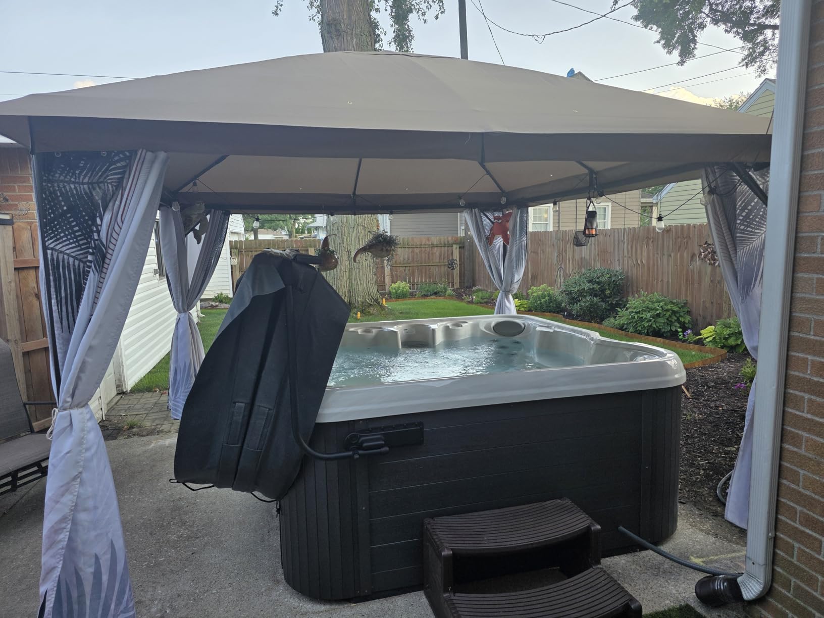 ABCCANOPY Outdoor Patio Gazebo 11x13 - Double Roof Canopy with Mosquito Netting for Backyard, Deck, Garden, Lawn, Dark Gray customer photo 1