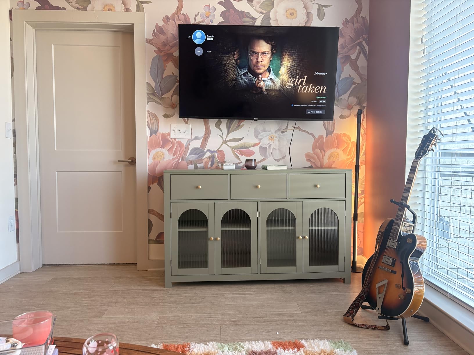 FINETONES Buffet Cabinet with Storage, 55.1