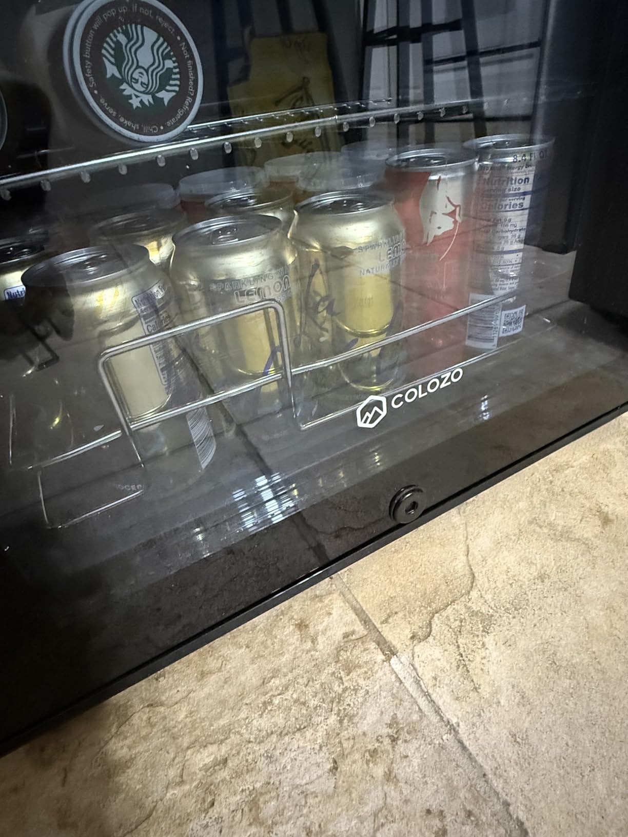 15 Inch Beverage Refrigerator Under Counter, 130 Cans Beverage Fridge with Tempered Glass Door & Lock, 37-65°F Beverage Cooler For Home/Bar, Built-in/Freestanding Mini Drink Cooler(3.53 cu.ft) customer photo 1