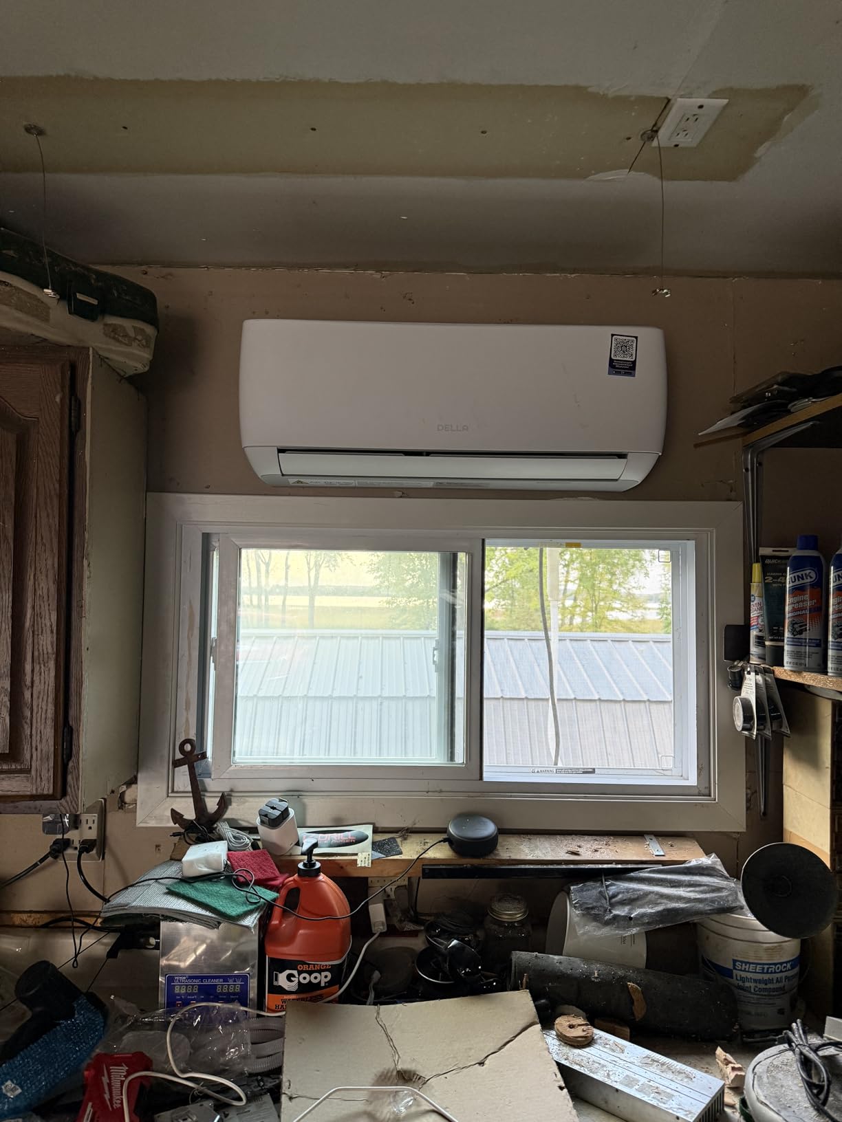 DELLA Motto Series Mini Split AC, 208-230V 17.5 SEER2 Cools up to 550 Sq.Ft, 12000 BTU Air Conditioner & Heater with 1 Ton Pre-Charged Heat Pump, Works with Alexa and WiFi customer photo 1