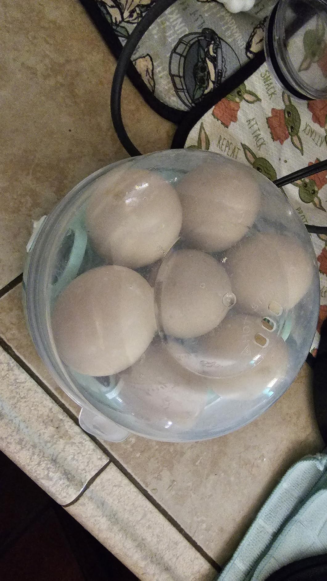 Elite Gourmet EGC1215B Easy Egg Cooker, Stainless-steel Heating Plate, Two-Tiered, 14-Egg Capacity, Soft, Medium, Hard-Boiled, Auto Shut-Off, Omelets, Poached Eggs, Measuring Cup, Piercing Pin, Black customer photo 2