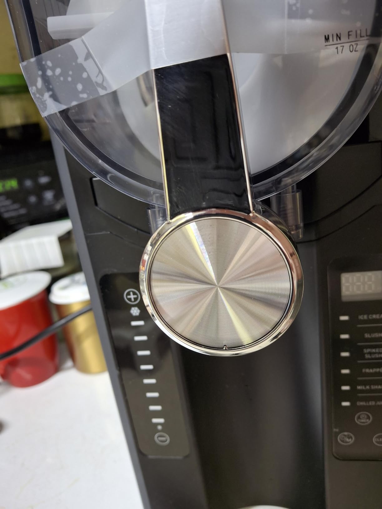 Slushie Machine: No Ice Needed Slushy Machine for Home, 6 Preset, Real-Time Temp Display, Auto-Clean | Frozen Margaritas, Cocktails, Frappés, Ice Cream, Smoothies, Milkshakes,Summer Parties customer photo 2