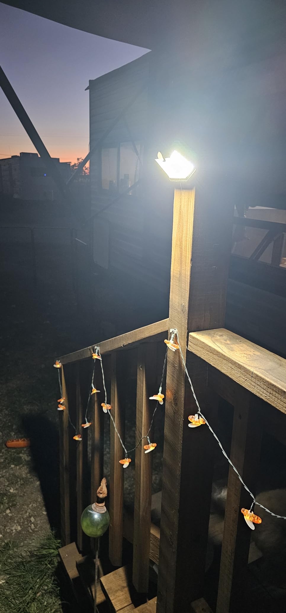 HMCITY 120 LED Outdoor Solar Lights with Motion Sensor and 3 Lighting Modes, IP65 Waterproof Wide Solar Wall Lights Ideal for Garden Patio Yard (Front Button 6Packs, Black Shell-Daylight White) customer photo 1