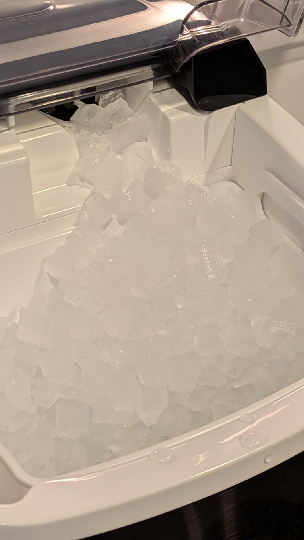 Antarctic Star Nugget Ice Maker Countertop with Soft Chewable Ice, Portable Sonic Ice Maker with Basket and Scoop, Removable Top Cover, Auto-Cleaning for Home/Party/RV/Camping (Stainless Steel Silver) customer photo 2