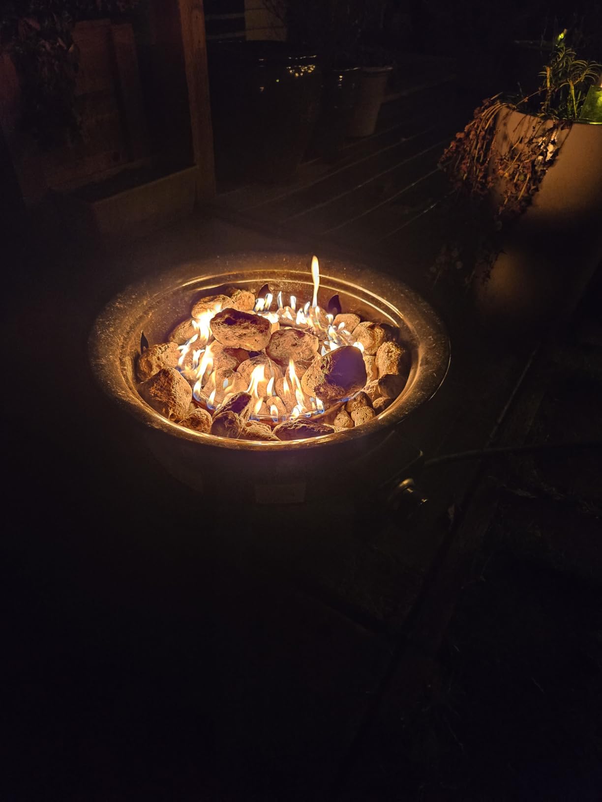Ciays 28 Inch Table Top Propane Fire Pit, 50,000 BTU Tabletop Firepit with Glass Wind Guard & Glass Beads, Nylon Cover, Portable Outdoor Portable Fireplace for Patio and Camping customer photo 1