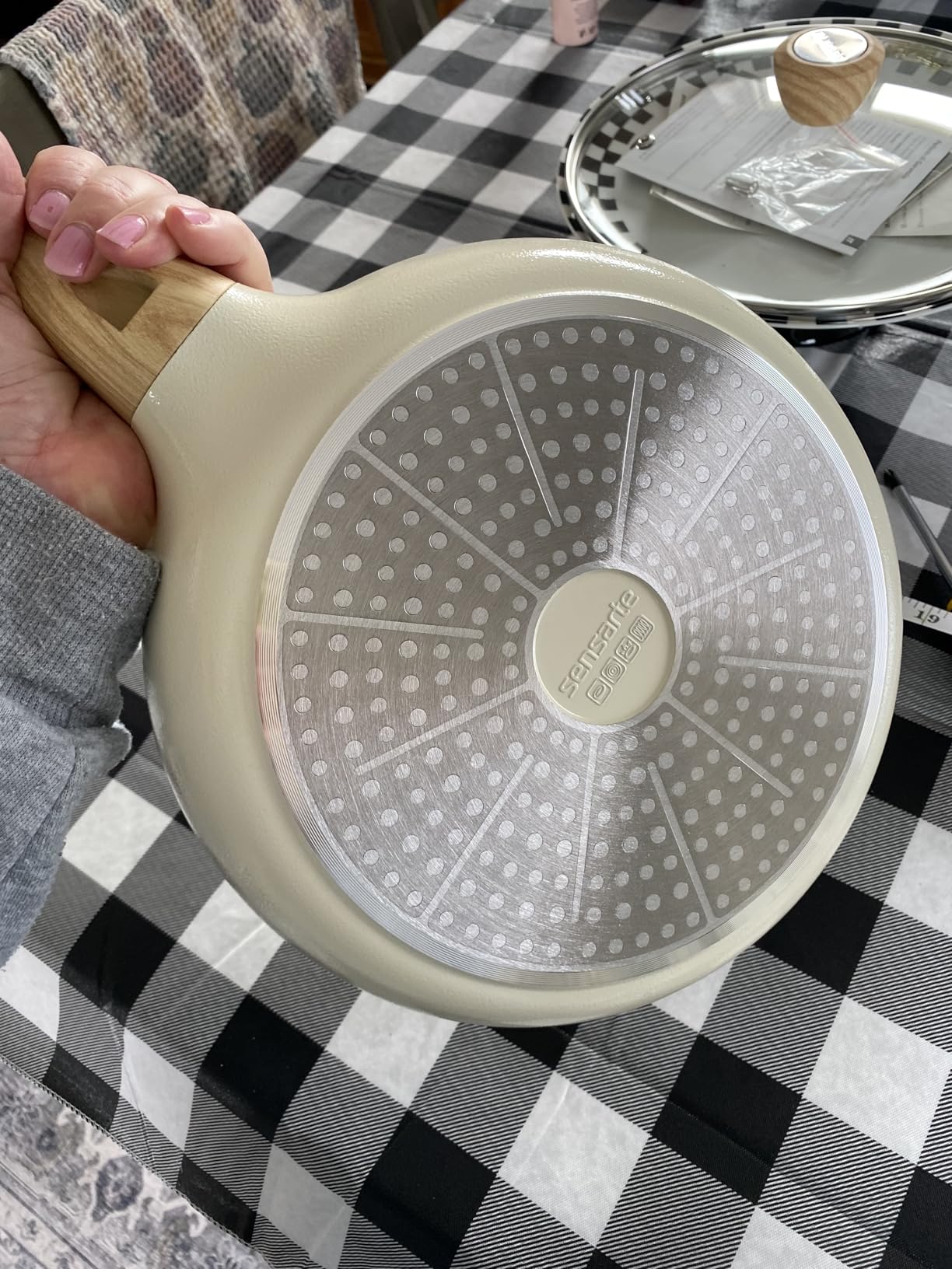 Titanium Pro Cookware Duo - Always Pan & Perfect Pot with Nonstick No-Coating Technology | Tri-Ply Titanium & Stainless Steel | Safe for Oven, Induction & All Cooktops up to 1000°F | Chrome customer photo 2