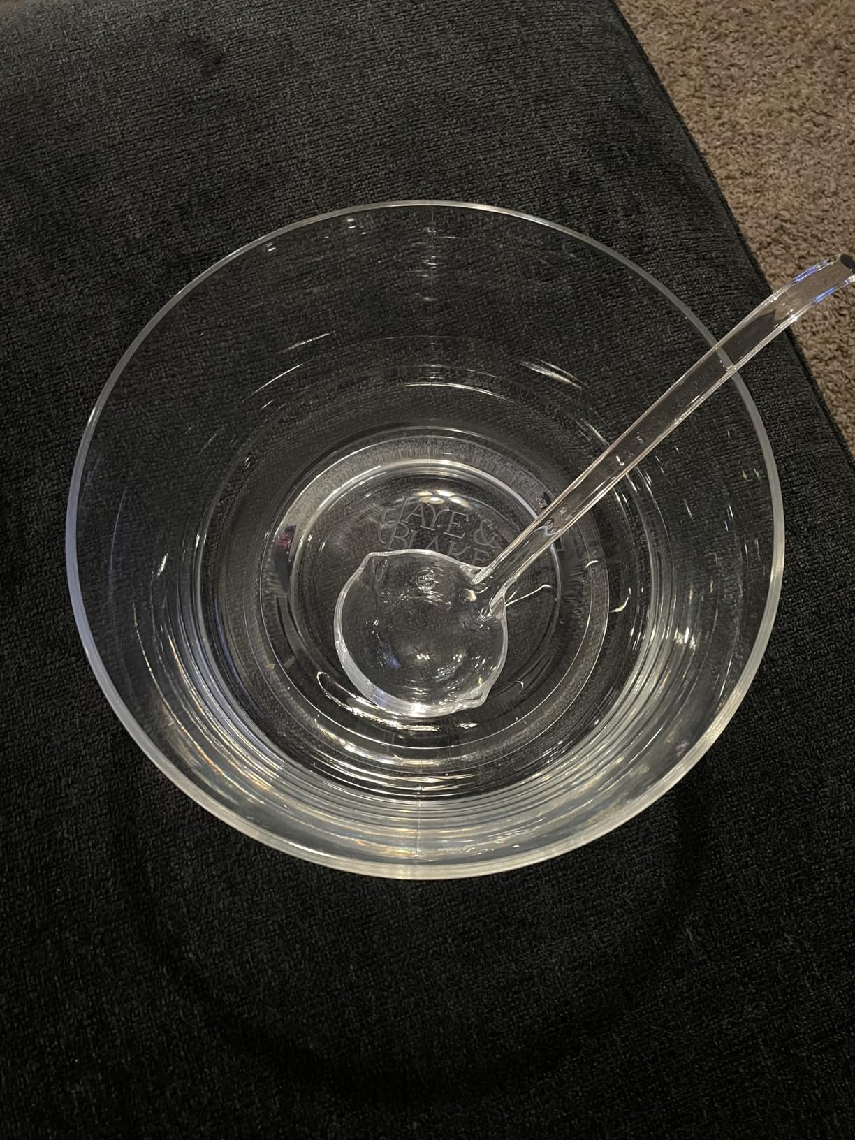 JAYE & BLAKE Premium Acrylic Punch Bowl with Ladle | 12