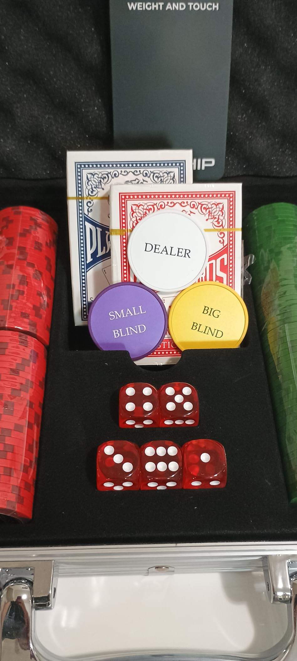 Casino-Grade Clay Poker Chip Set, 300pcs 14g Numbered Clay Chips with Aluminum Case, 2 Decks, Premium Poker Set for Texas Hold'em, Blackjack, Home Game Night, Family Party, Travel customer photo 2