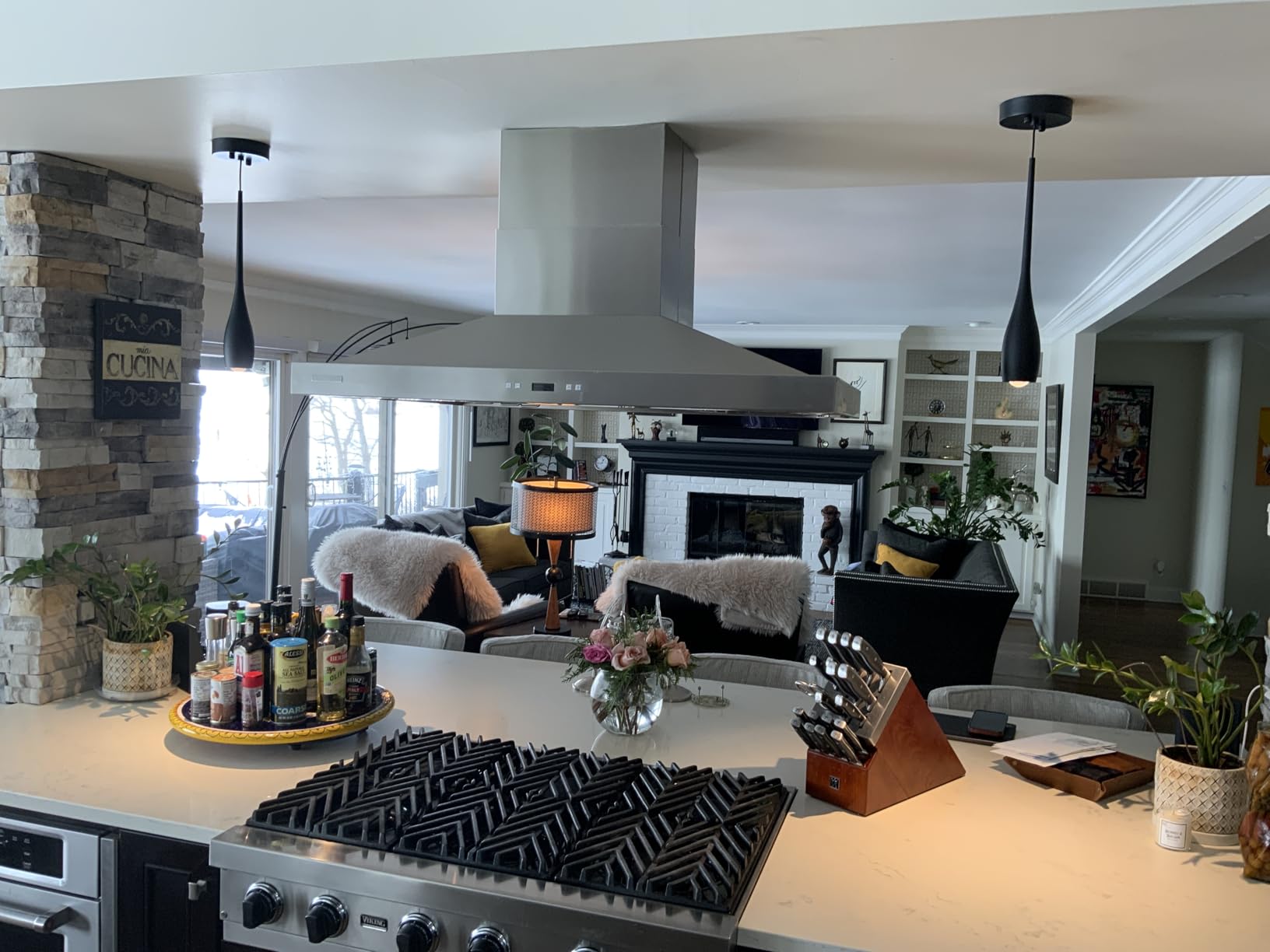 Black Pendant Lights Kitchen Island, Modern LED Pendant Light Fixtures, Small Mini Pendant Lighting Dimmable Hanging for Bathroom, Bar, Dining Room, Bedroom（2-Pack） customer photo 1