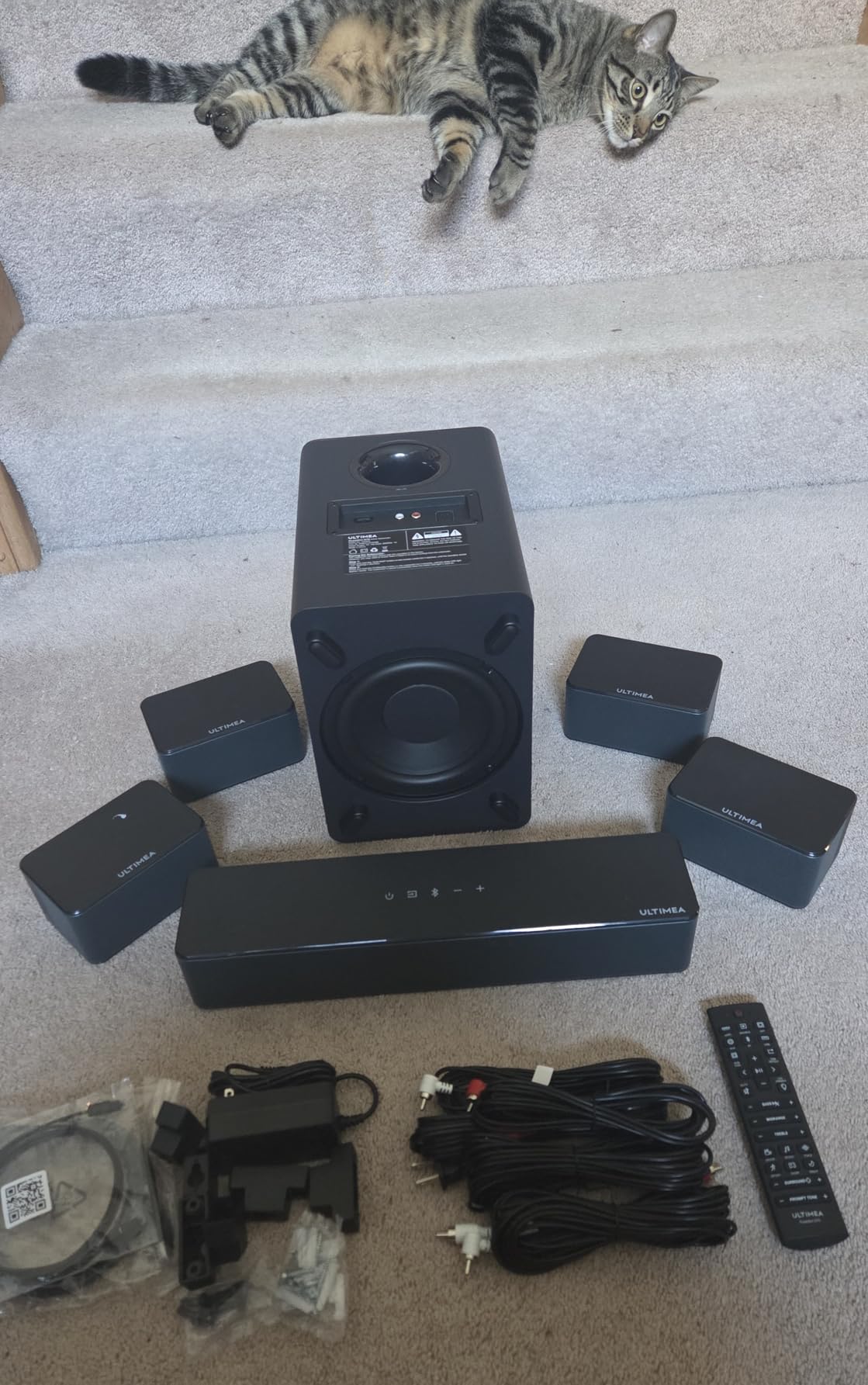 ULTIMEA 5.1CH Surround Sound Bar with Subwoofer, Dolby Atmos, VoiceMX, BassMX, APP, 300W Soundbar for Smart TV, Home Theater Surround Sound System for TV, Bluetooth 5.4, Poseidon M60 (2026 Model) customer photo 2
