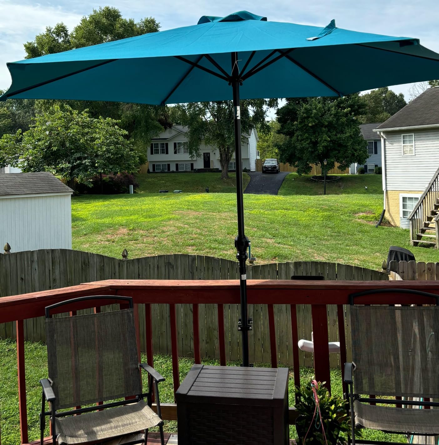Best Choice Products 10ft Outdoor Table Compatible Steel Polyester Market Patio Umbrella w/Crank and Easy Push Button Tilt customer photo 1