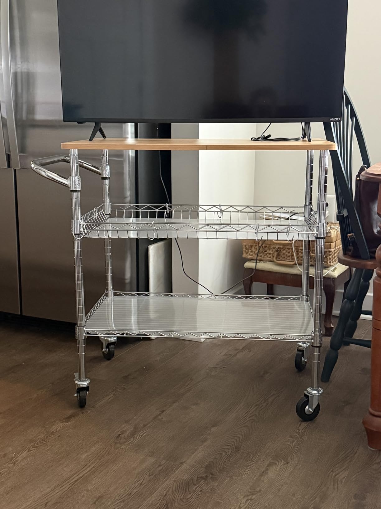 Leteuke Rolling Kitchen Carts with Wheels, 34