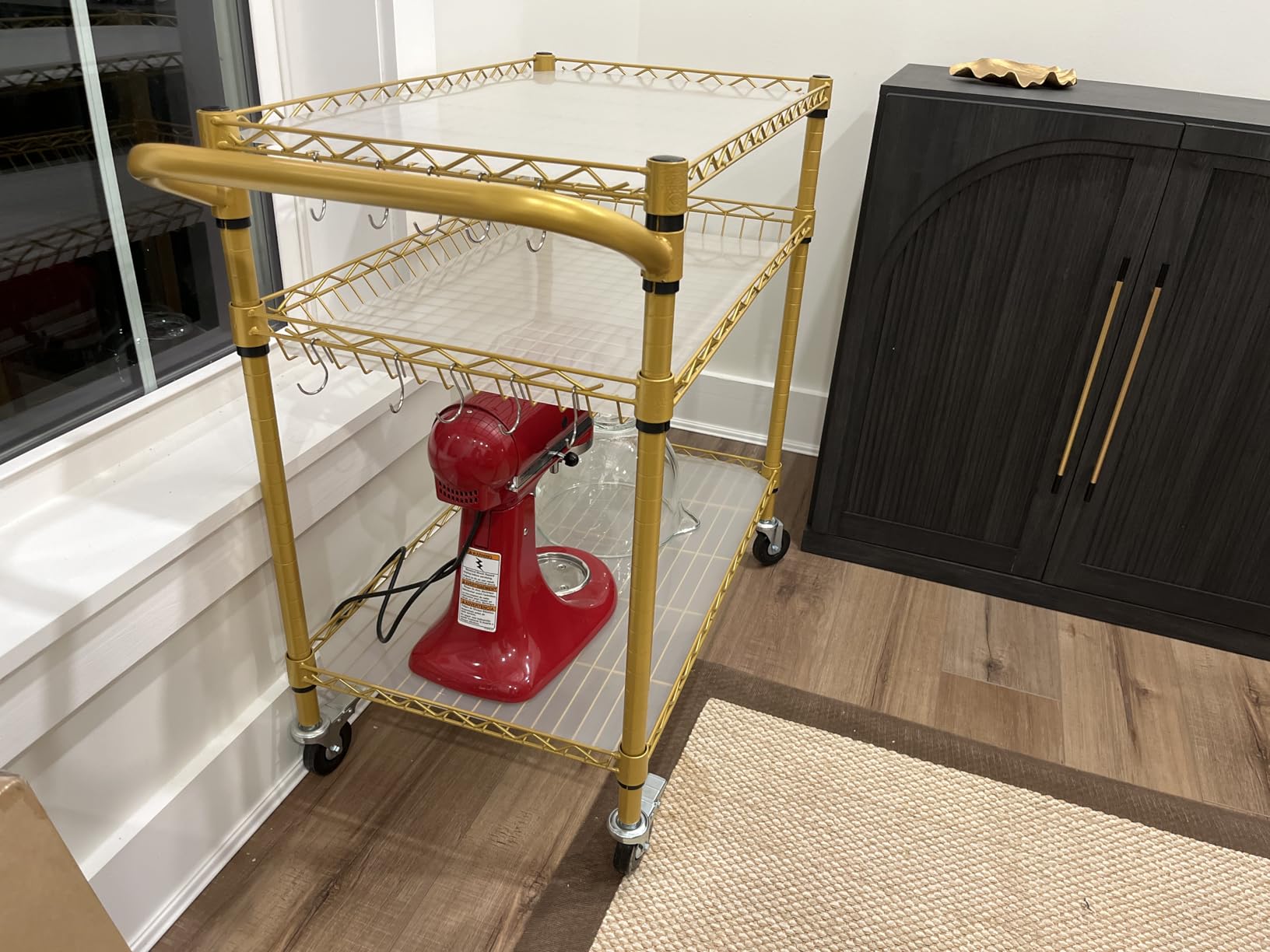 Leteuke Rolling Kitchen Carts with Wheels, 34