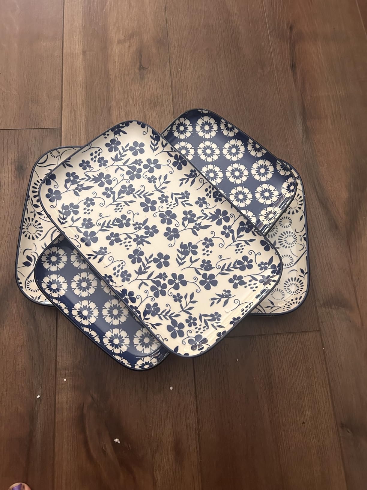 vancasso Porcelain Serving Trays for Party, Serving Platters Set of 3,Serving Dishes for Entertaining, Ceramic Party Trays and Platters for Serving Food, 16