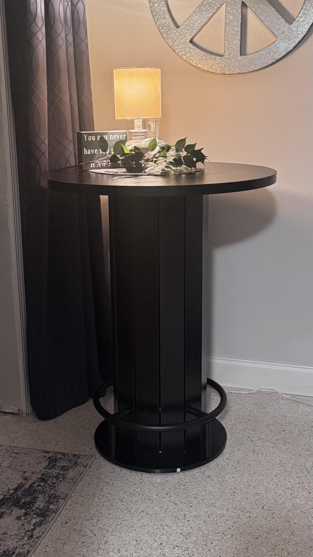 Tribesigns Round Bar Table, 39.4