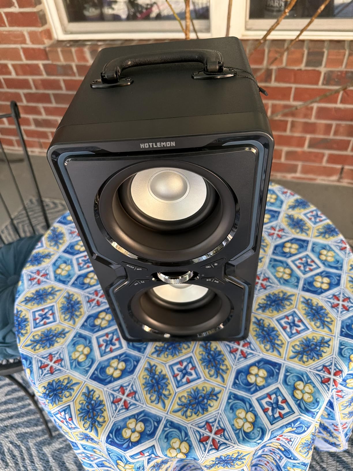 Hotlemon Large Bluetooth Speaker: 240W Peak Powerful Loud Sound with Deep Bass, 15H Playtime, Fast Charge, TWS, Portable Wireless Speakers for Outdoor, Party, Beach, Backyard, Home, Outside (Black) customer photo 1