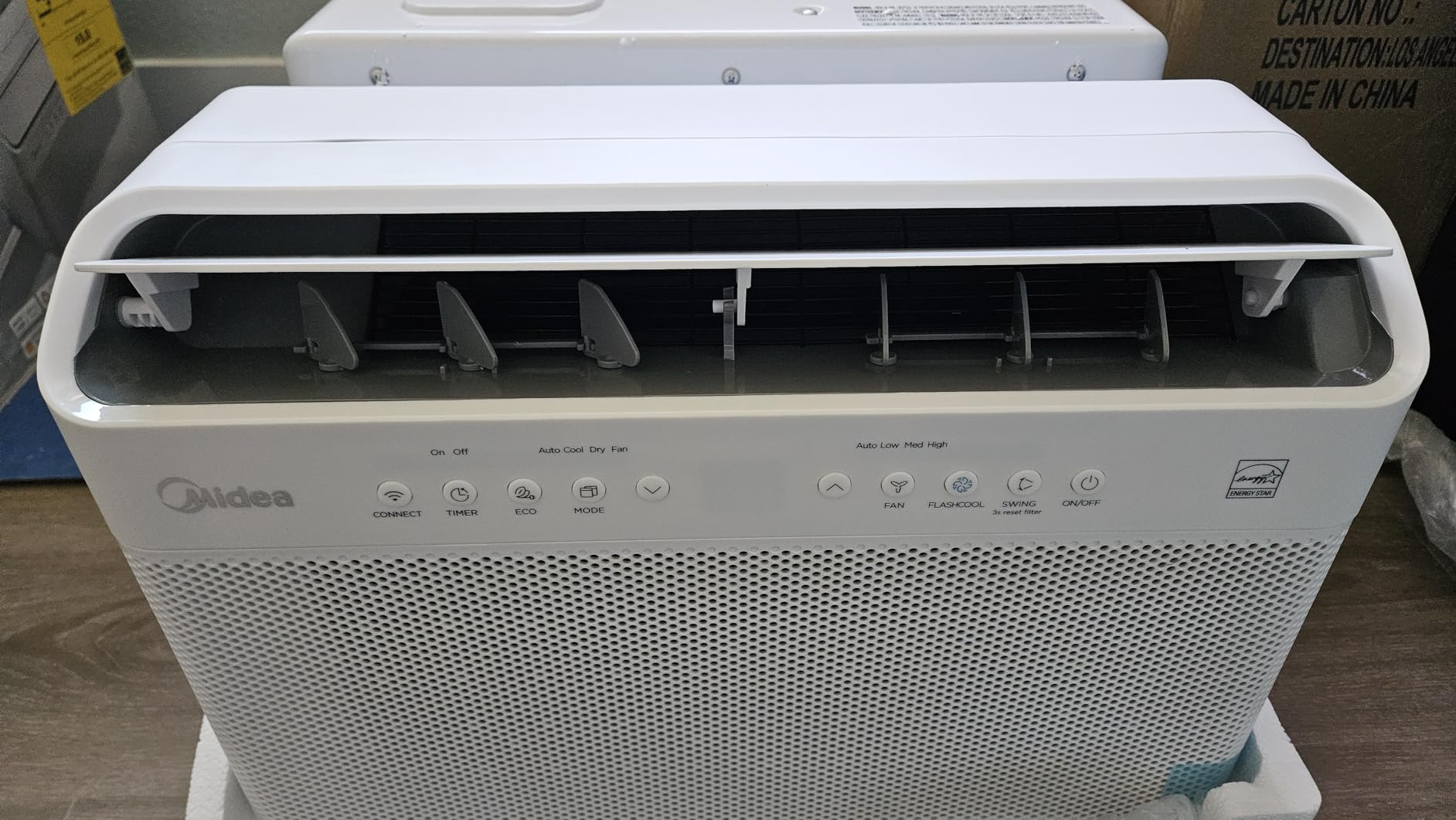 Midea 12,000 BTU U Shaped Smart Inverter Window Air Conditioner - Cools 550 Sq Ft, Ultra Quiet with Open Window Flexibility - Alexa/Google Assistant Compatible - 35% Energy Savings, Remote (Updated) customer photo 2