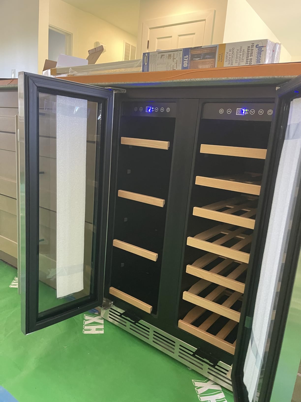 24 Inch Double Drawer Fridge, Stainless Steel Outdoor Beverage Refrigerator for Patio and Kitchen, Freestanding or Built-In, Mobile Grid Organizer, Home and Commercial Use customer photo 2