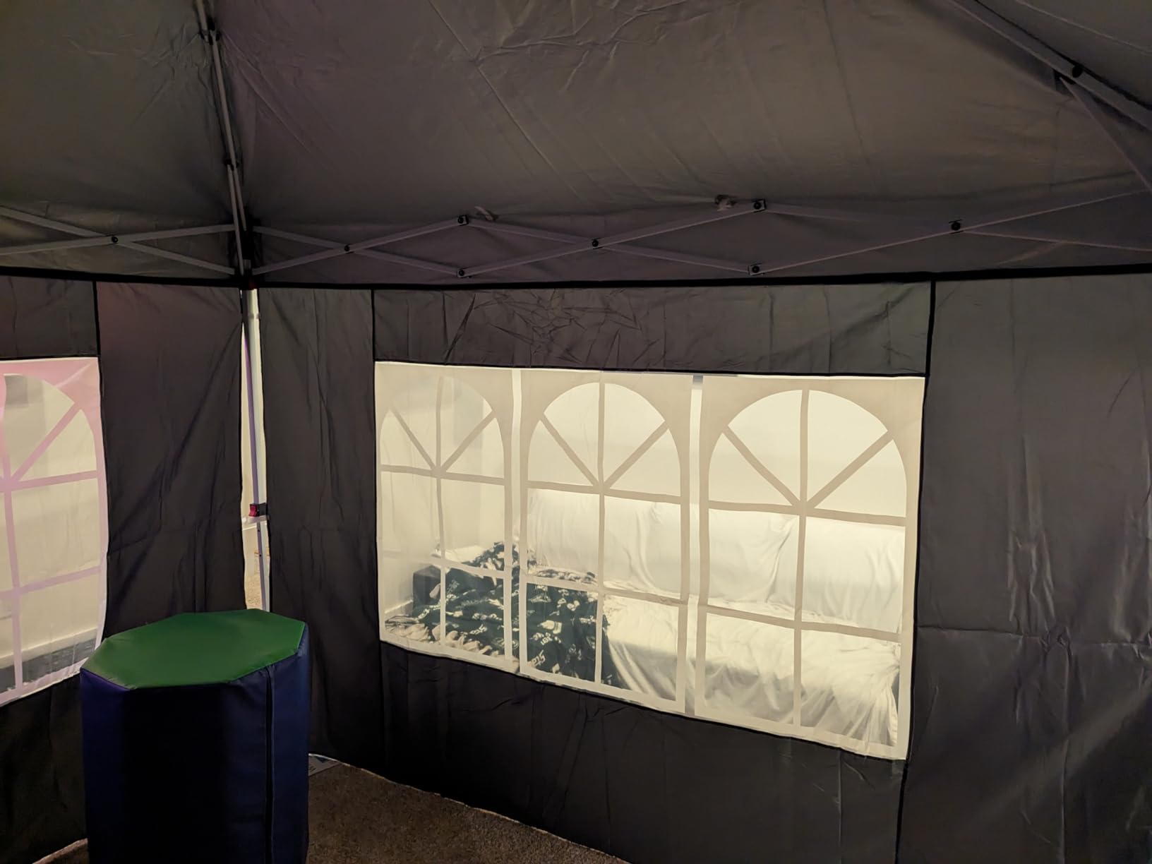 COBIZI Canopy 10x20 Pop Up Canopy Tent with 6 Sidewalls, One Push Party Tents for Parties Outdoor Wedding Waterproof Gazebo Commercial Event Tent with Sandbags, White customer photo 1