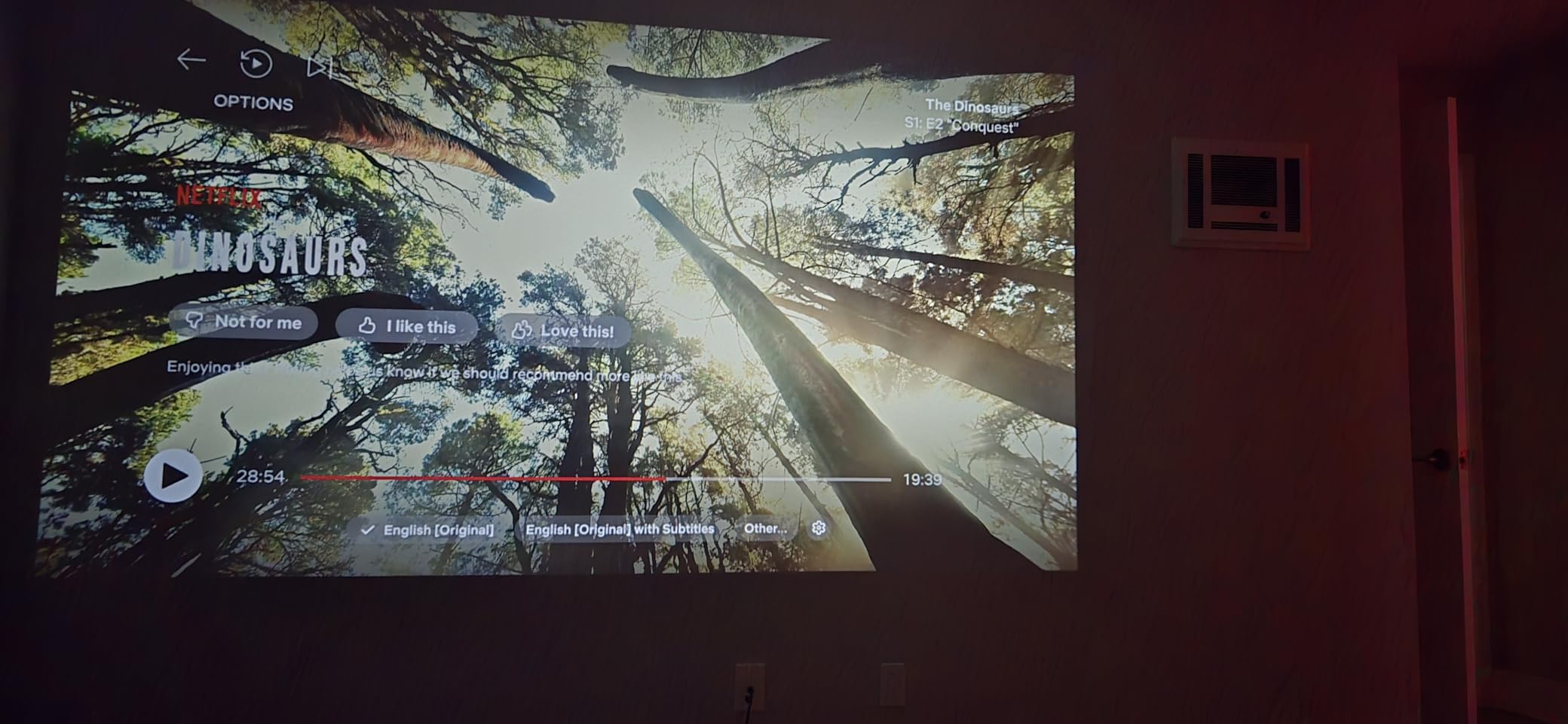 [Official Licensed Google TV]4K Smart Projector with WiFi and Bluetooth, VOPLLS Outdoor Projectors with Dolby/Auto Focus, Portable Movie Phone Wireless Gaming Wifi Proyector for Bedroom/Home/Celling customer photo 1