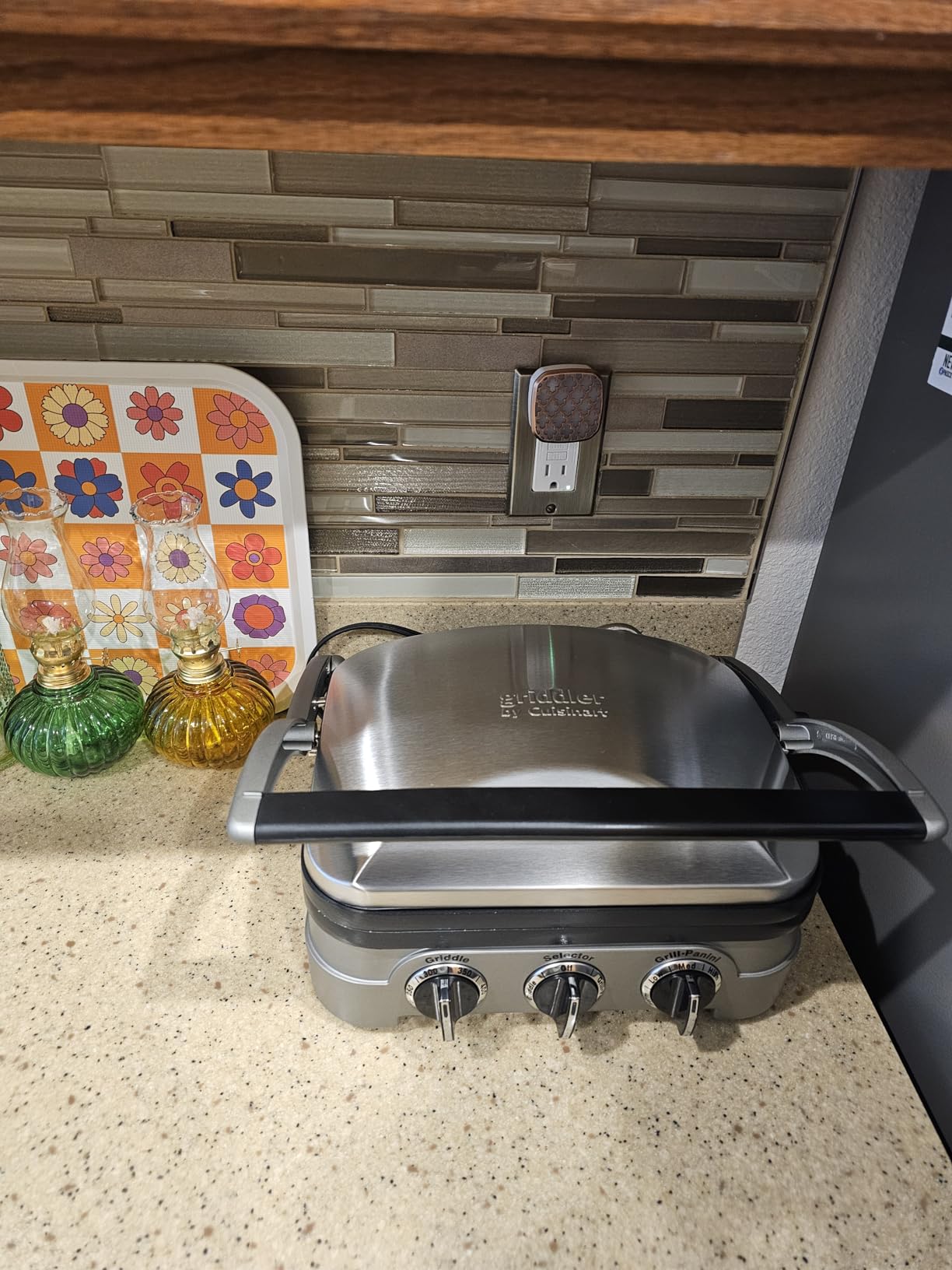 Cuisinart Griddler Indoor Grill, Panini Press, Sandwich Maker & More, 5-in-1 Grilling, Dishwasher-Safe Nonstick Cooking Plates, GR-4NNAS, Stainless Steel customer photo 1