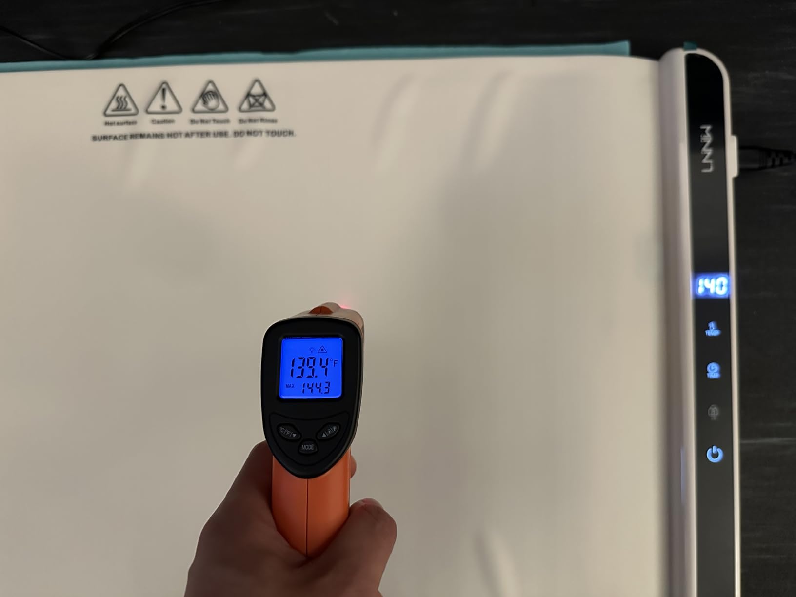 Extra Large Food Warming Mat with Heat-Resistant Pad, 36X15 Inch, 6 Temperature & 6 Timer Settings, Child Lock Safety, Fits More Dishes for Family Dinners and Parties customer photo 1