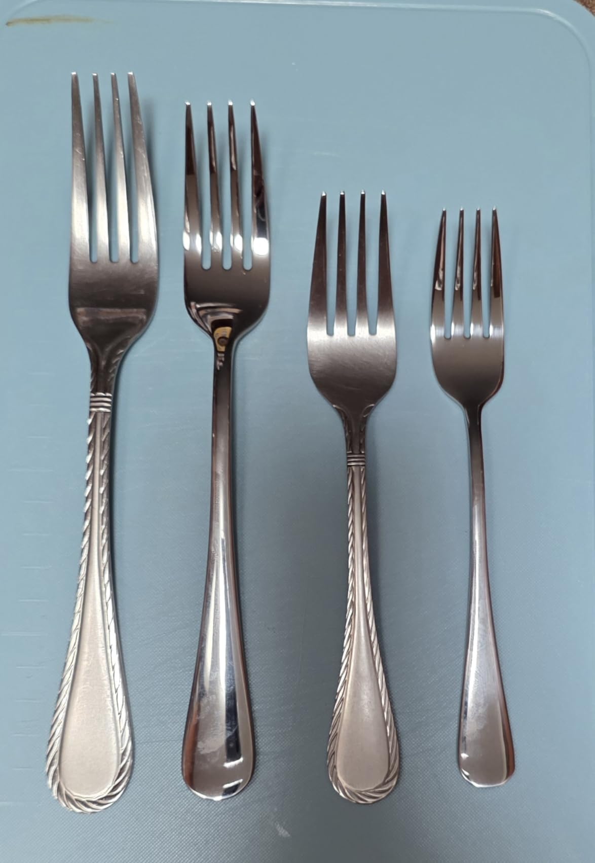 Silverware set for 8,40 Pieces Premium Stainless Steel Silverware set,Mirror Polished Cutlery Set,Flatware Set for 8,Dishwasher Safe,Luster Series customer photo 1