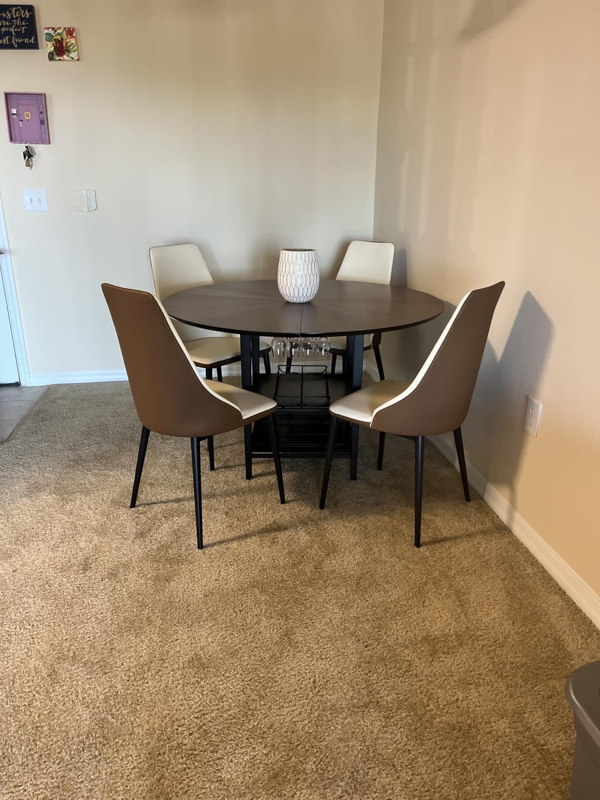 VFK Corner Dining Table Set with Storage Bench, 51