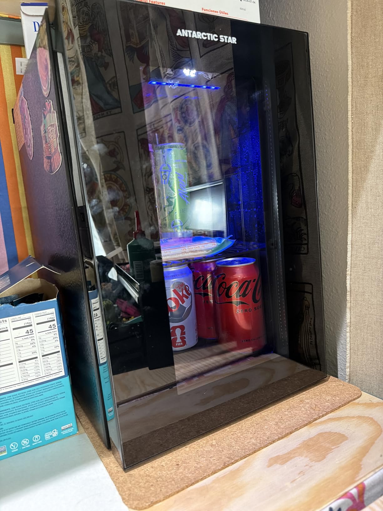 Antarctic Star 48 Can Beverage Refrigerator,12 Bottle Wine Cooler with Stainless Steel Glass Door, Digital Temperature Display,Electronic Temperature Control, Silver customer photo 1