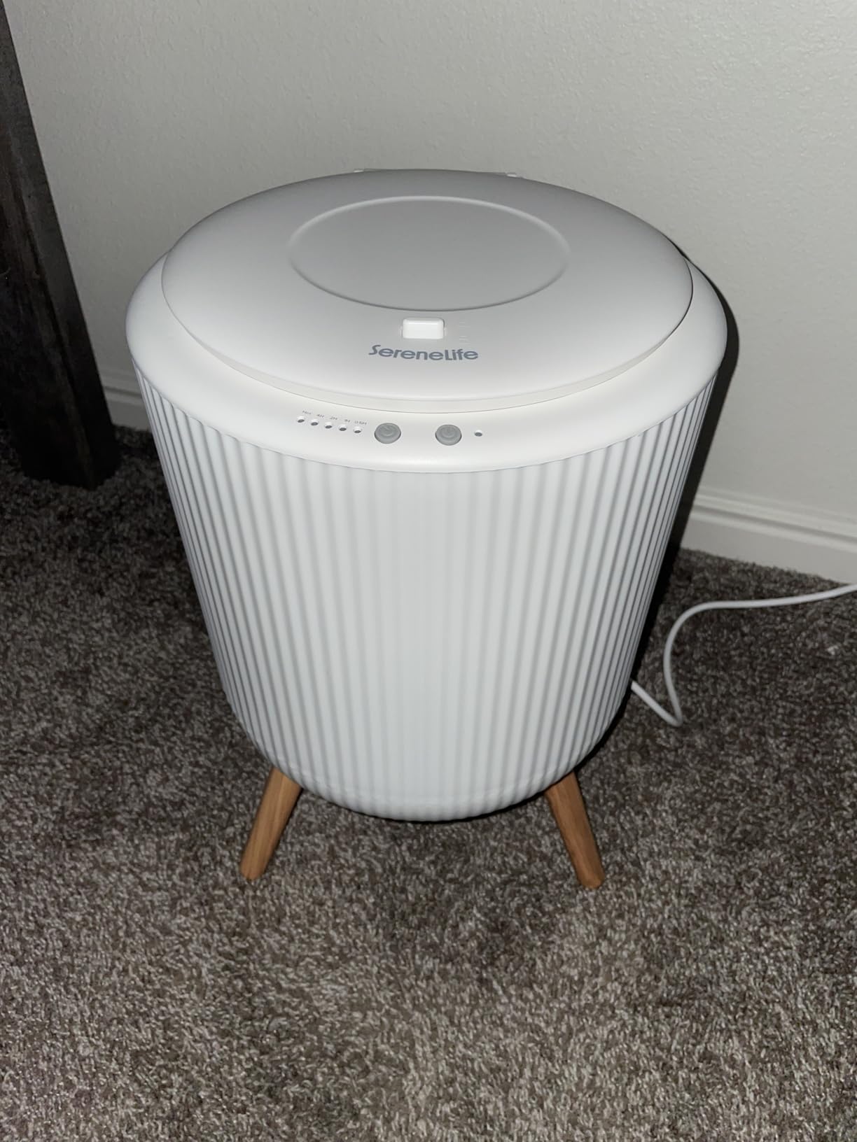 SereneLife Digital Display Bucket Towel Warmers, White Large Towel Warmer for Spa and Bathroom, Luxury Towel Heater Gifts for Him & Her, Auto Shut-Off, Fits 2 large, Blankets, Bathrobes, PJ's customer photo 2