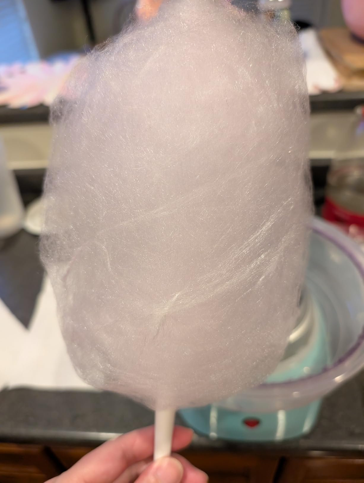 Cotton Candy Machine - Cotton Candy Machine Commercial w/ 15 inch Stainless Steel Bowl, Sugar Scoop, Cotton Candy Maker for Home, Party, 1000W Hard Candy Cotton Candy Maker for Birthday customer photo 1