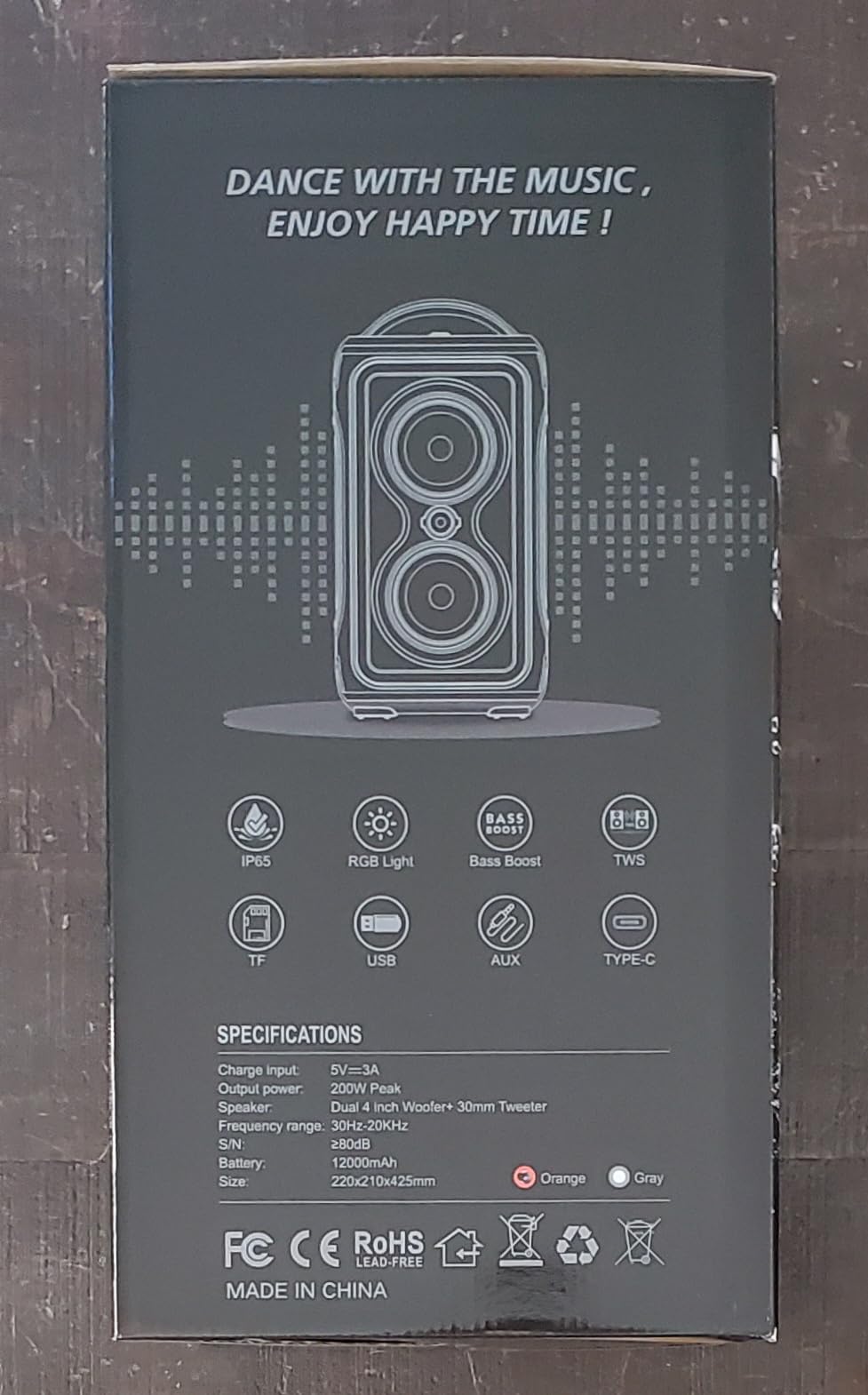 Portable Bluetooth Speaker, 240W Peak Powerful Loud Sound Party Speakers Bluetooth Wireless, Bass Boost/24H Playtime/Fast Charge/RGB Lights/TWS/ IP65 Waterproof Outdoor Speaker for Party, Beach customer photo 2