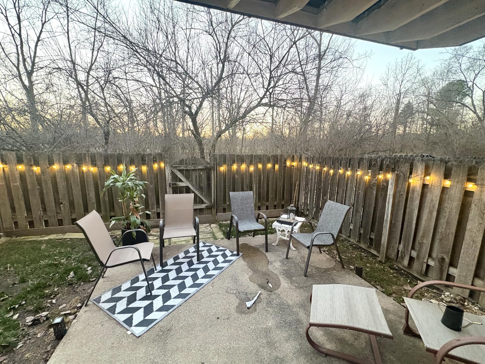 addlon 100FT Outdoor String Lights G40 with Remote, 54 LED Shatterproof Bulbs, Dimmable Patio Globe Lights Waterproof, Hanging Outside Lighting for Backyard, Garden, Deck, Balcony, Porch, Café, Decor customer photo 1