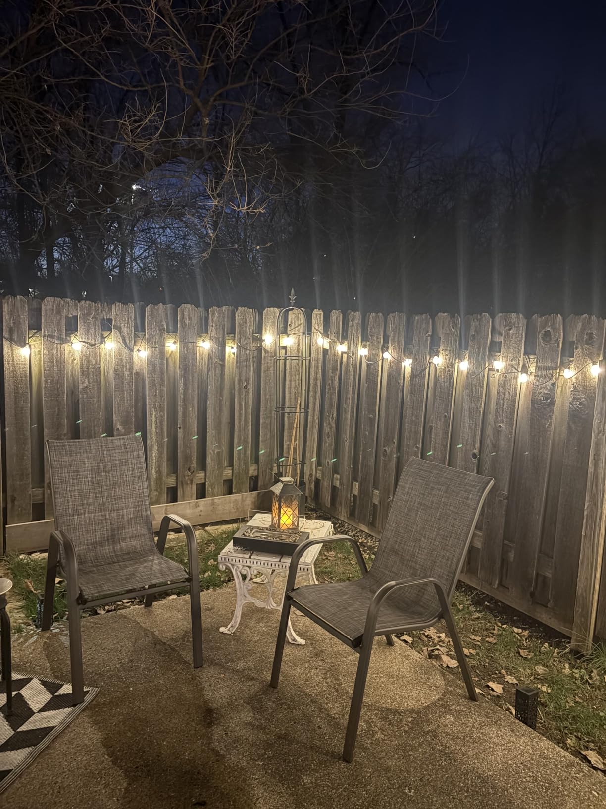 addlon 100FT Outdoor String Lights G40 with Remote, 54 LED Shatterproof Bulbs, Dimmable Patio Globe Lights Waterproof, Hanging Outside Lighting for Backyard, Garden, Deck, Balcony, Porch, Café, Decor customer photo 2