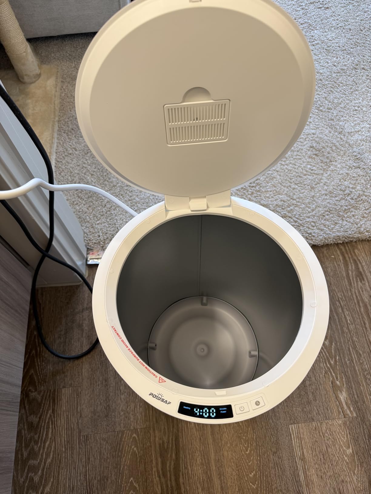 POWSAF Towel Warmer, Luxury Towel Warmers for Bathroom, Large Blanket Heater Bucket, Aroma Tray for SPA, Auto Timer and Protection Feature, Fits Oversized Towels, Blankets, Bathrobes, PJs, and More customer photo 1