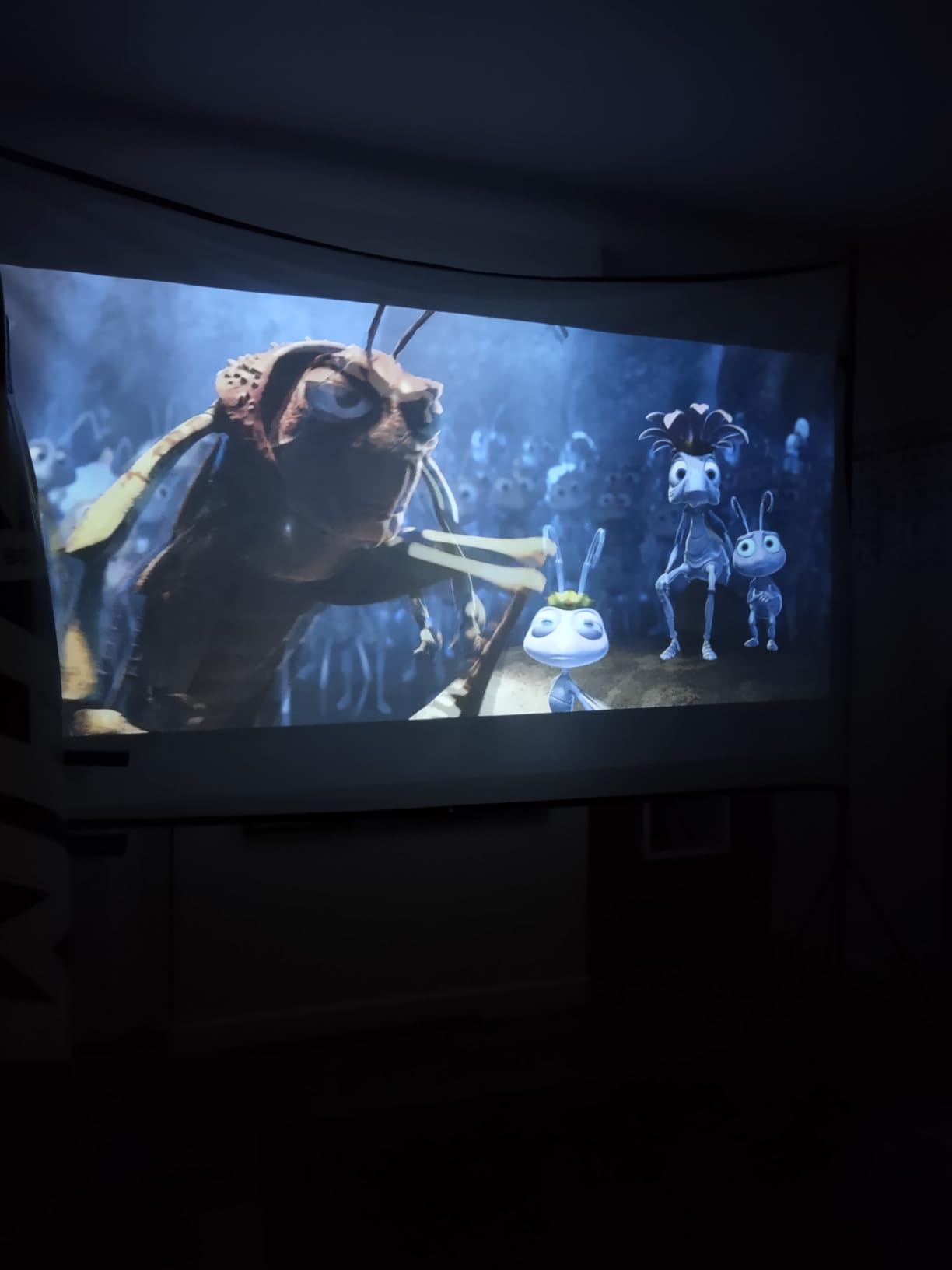 4K Smart Projector with WiFi and Bluetooth, Officially-Licensed App & 2000 ANSI,Auto Focus & Keystone Portable Projector with Stand,Outdoor Home Theater Projector customer photo 1