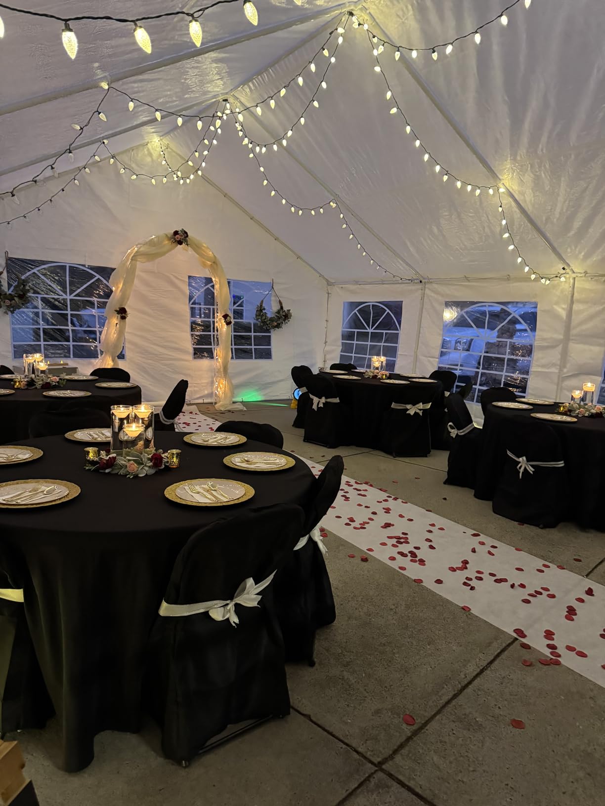 COBIZI 20x40FT Party Tent Heavy Duty Outdoor Gazebo White Event Shelter Wedding Canopy Tent for Parties BBQ with Removable Sidewall Windows, Powder Coating (Better Than Galvanized) customer photo 1